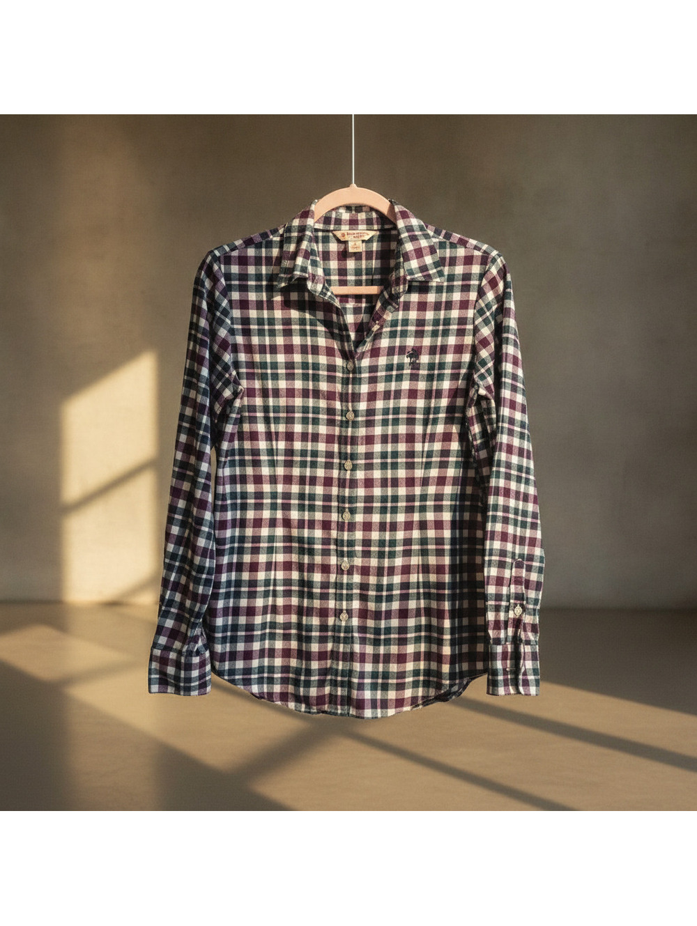 Brooks Brothers Red Plaid Button-Up Shirt Multi 2 Women's